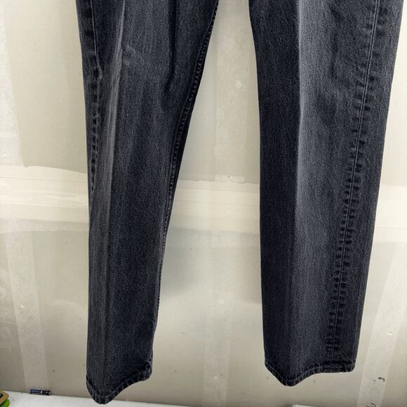 Vintage Levis 501 Jeans Mens 34x30 Black Denim Button Fly Straight MEX 2000 Y2K - Picture 3 of 8